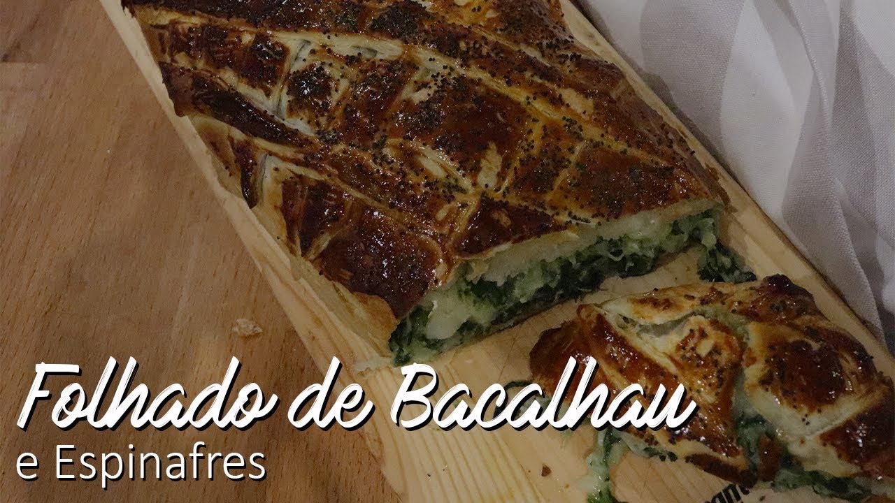 FOLHADO DE BACALHAU COM ESPINAFRES AS MINHAS RECEITAS