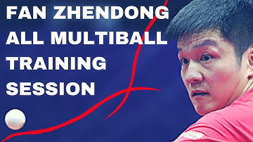FAN ZHENDONG MULTIBALL TRAINING With WANG HAO Before 2018 World Championships Halmstad