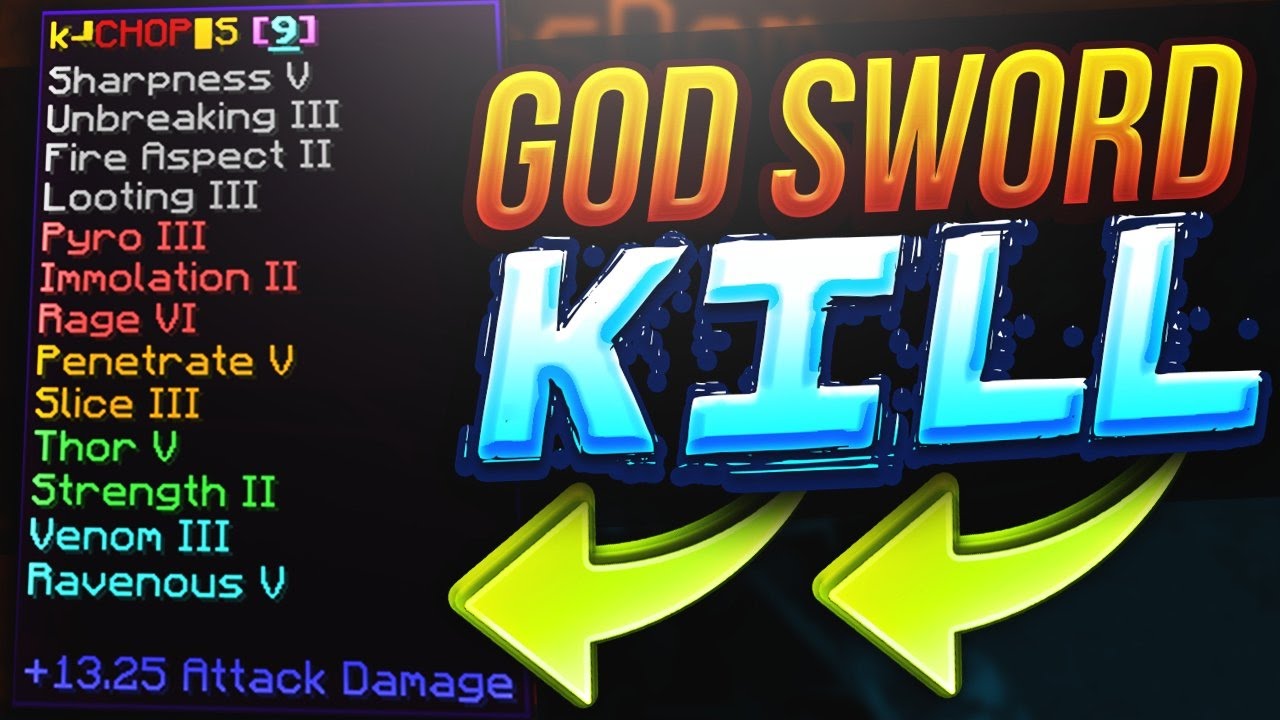 9 LORE GOD SWORD KILL FROM TRAPPER! | Minecraft Factions | PVPingMC |#16