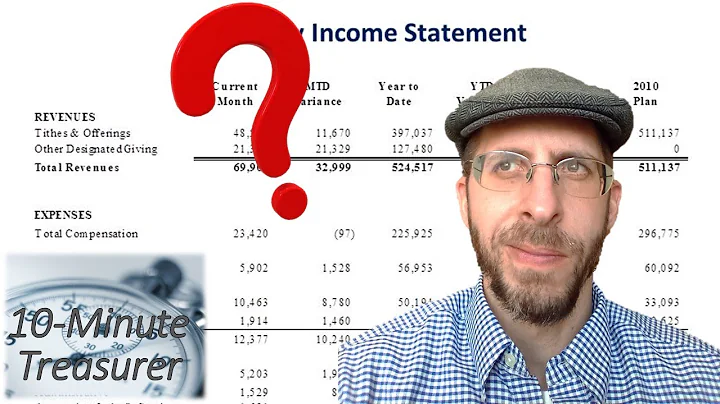 I need help understanding the church's Income Statement