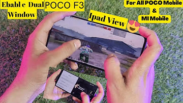 How to get i pad view in Poco F3 | How to enable dual Window (Split screen) In poco Mobile F3 Mi 10T