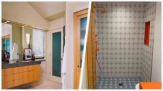75 Gray Bathroom With Orange Cabinets Design Ideas You'll Love ♡