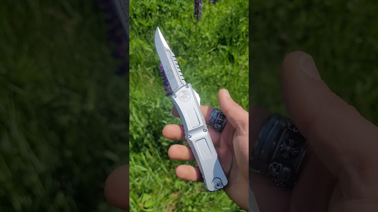 OKKNIVES Combat Troodon Natural Aluminum Sawback 