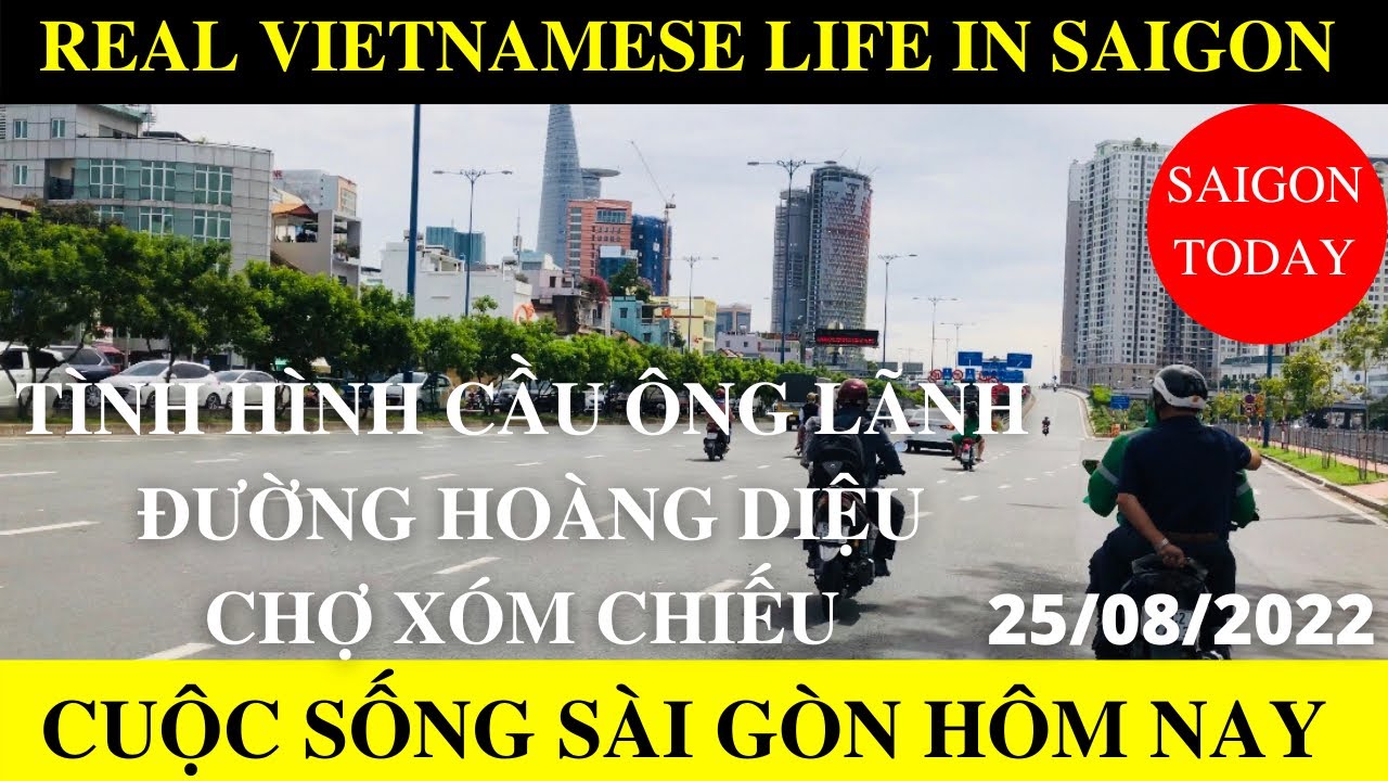 Tình Hình Cầu Ông Lãnh Đường Hoàng Diệu Chợ Xóm Chiếu... - youtube