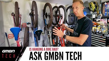 Will Hanging A Bike Damage The Suspension Or Brakes? | Ask GMBN Tech Ep. 83