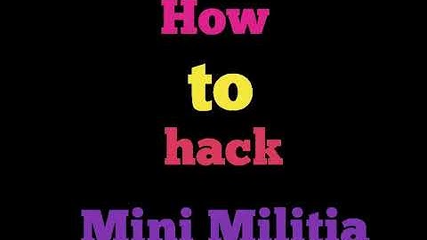 Hack tips for MINI MILITIA  in 5 seconds