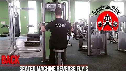 Back - Seated Machine Reverse Fly Exercise Demo and Video @ Supplement Inc