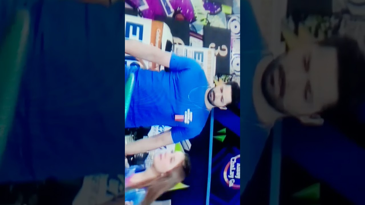 TikToker play rings on pool