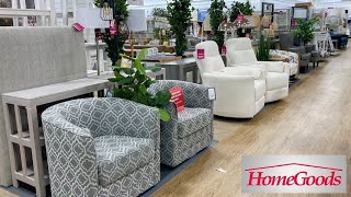 HOMEGOODS ARMCHAIRS COFFEE TABLES SOFAS FURNITURE DECOR SHOP WITH ME SHOPPING STORE WALK THROUGH
