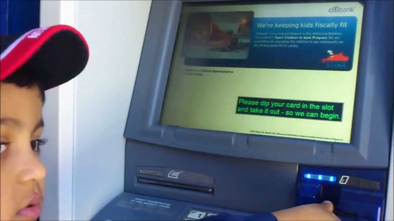 Citibank Atm Check Deposit By A Kid