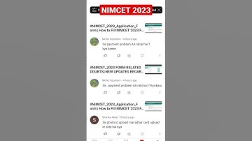 #nimcet_2023 Part -4 II Payment Releted Issues In NIMCET 2023 Form II