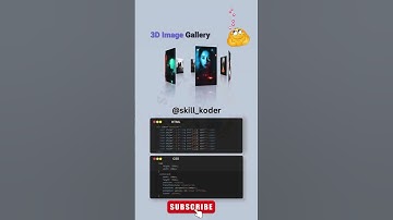 How to create 3D Image gallerey using html css and javascript #programming #html #javascript