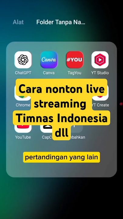 Cara nonton live streaming Timnas Indonesia, liga Champions, dll #football #timnasindonesia