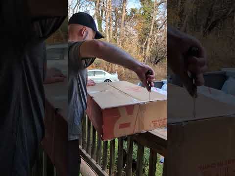 Breaking down boxes!!