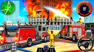 Fire Truck City Rescue Simulator 3D - 911 Emergency Firefighter Rescue Game - Android GamePlay screenshot 1