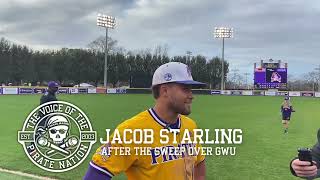 Ecu Infielder Jacob Starling After The Series Sweep Over George Washington.