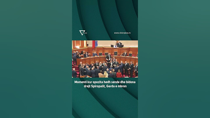 Momenti kur opozita hedh sende dhe bidona drejt Spiropalit, Garda e mbron - Vizion Plus