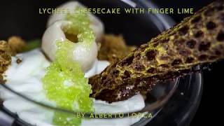 Cheesecake of Lychess with Finger Lime!
