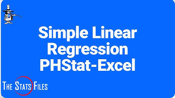 9.2.19 Simple Linear Regression and prediction using Excel & PHStat