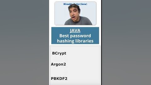 Protect Your Data from Hackers with the BEST Java Password Hashing #codingtips #shorts #hashing