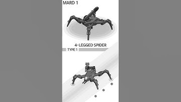 MARD [1] 4-Legged Spider Robot Type 1 animation #shorts