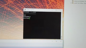 Video showing usart output, mode select, voltage line and waveforms