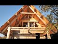 Building Off Grid LOG CABIN / Closing the A-Frame 2  (S 2 Ep 16)