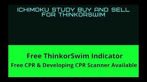 FREE Indicator with buy/sell signals | Ichimoku Indicator for ThinkorSwim