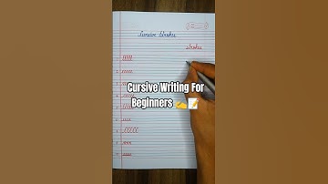 ✍️ Cursive Writing For Beginners 📝 Cursive Strokes #shorts #cursive #cursivewriting