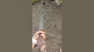 Seax blade with antler horn handle#Seaxblade#vikingknife