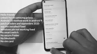 bypass frp lock Samsung all models  android 10.0 تخطي_حساب_جوجل _سامسونج_جميع _الموديلات_2021✔️✔️