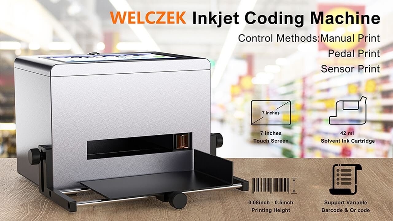 WELCZEK Intelligent Inkjet Coding Machine - YouTube