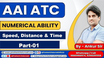 AAI ATC QUANT PREPARATION BY ANKUR SIR || TIME, SPEED AND DISTANCE PART-01 || ATC ONLINE COACHING ||