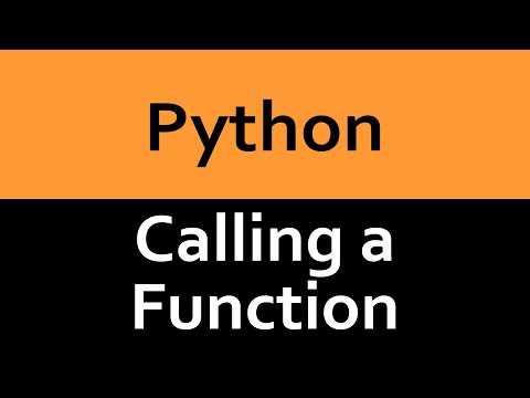 Video: How To Call A Function