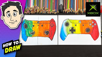 How to Draw an XBOX Controller (Easy Fun Lesson Beginner)