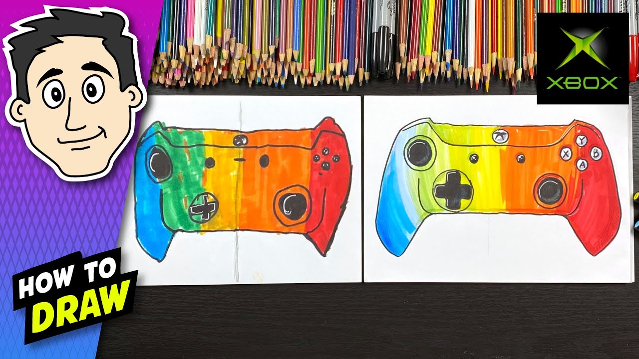 DESENHANDO XBOX 360 - DRAWING XBOX 360 