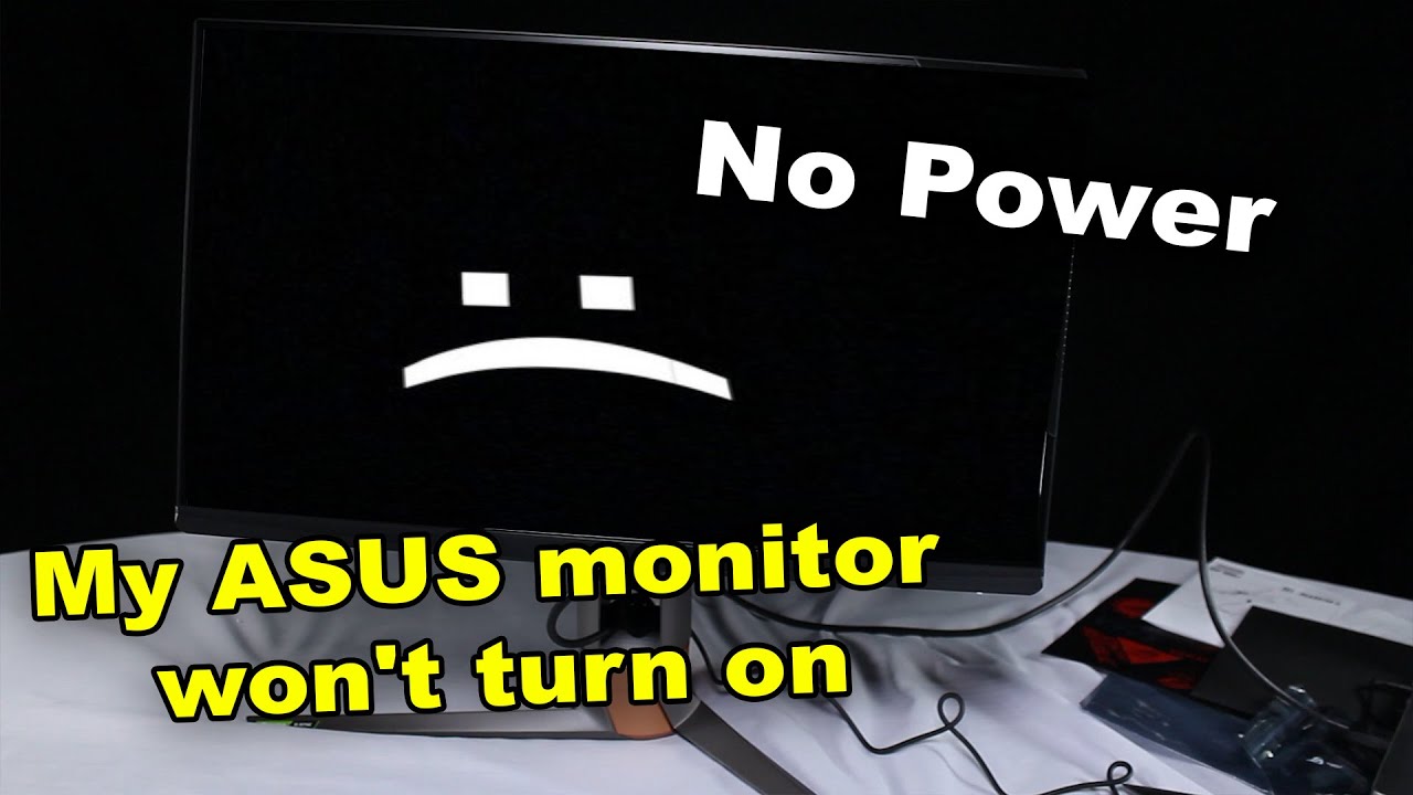 How to Fix ASUS Gaming Monitor | No Power | Not working after Power ...