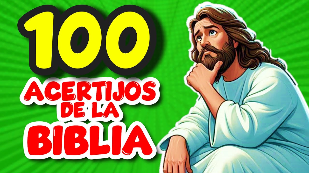 100 ACERTIJOS BIBLICOS 😧 / 100 PREGUNTAS FACILES DE LA BIBLIA - YouTube