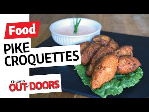 Pike croquettes with spicy dipping sauce recipe