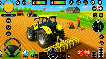 Modern Tractor Farming Driving Simulator 3D - New Tractor Games - Android Gameplay