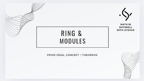 Prime ideal |MCQ