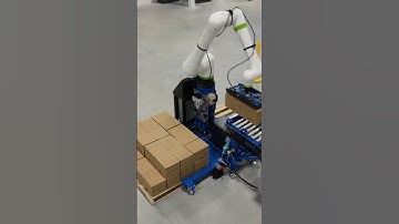 Mobile cobot solution with the FANUC CRX-25iA collaborative robot #shorts #robotics #automation
