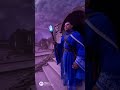 Epic battle between wizards.