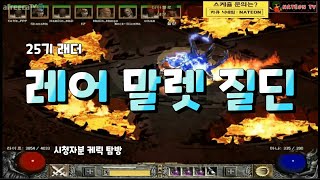 NATEON 디아블로2 레어 말렛 질딘 시청자분 케릭 탐방  Diablo2 Rare Mallet ZealDi…