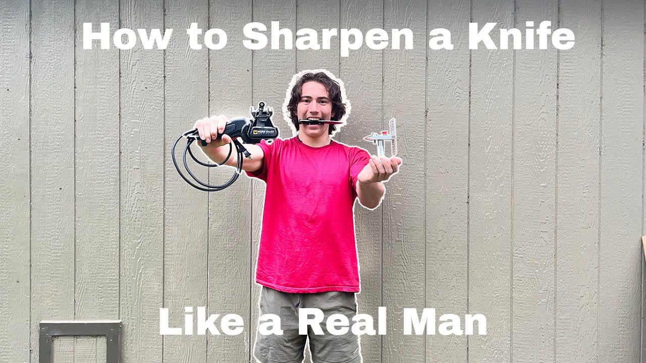How to Sharpen a Knife Like a Real Man - YouTube