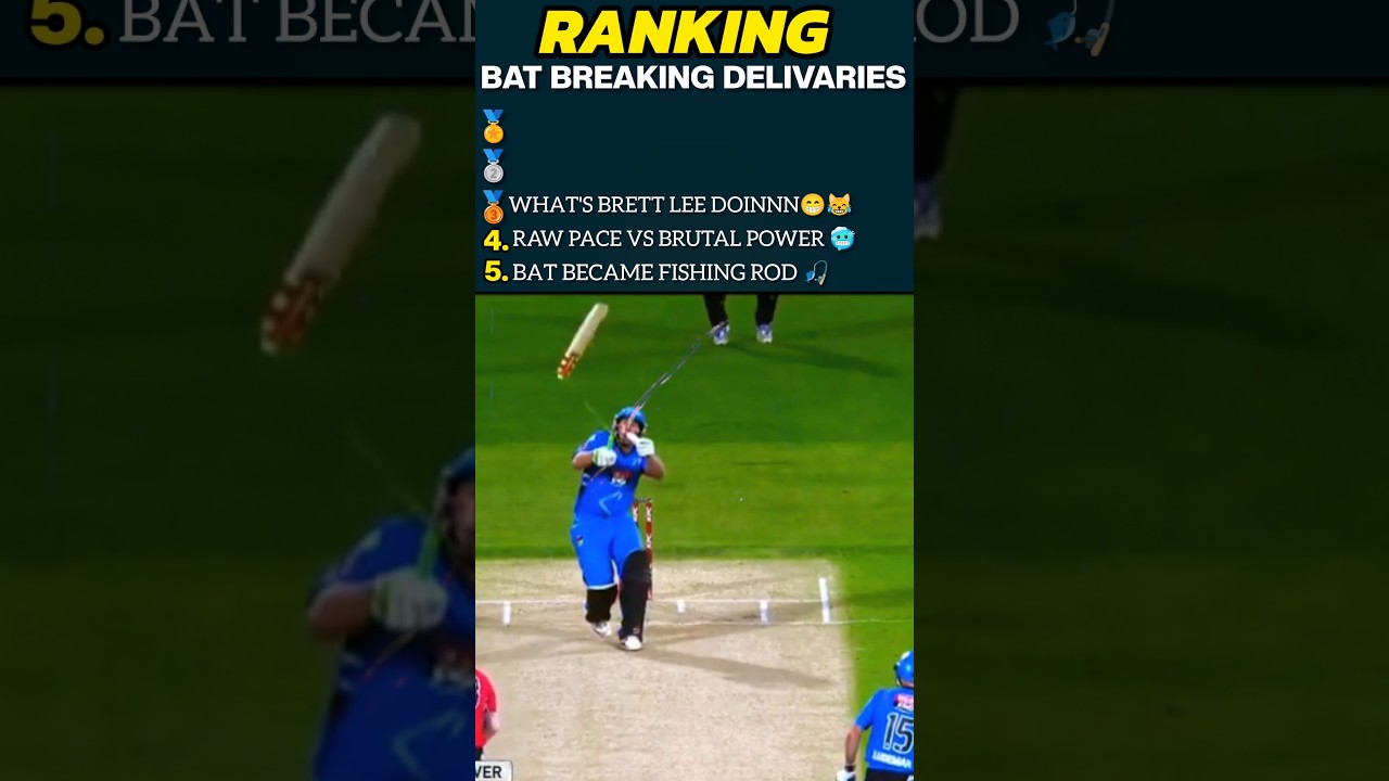 Ranking best Bat breaking delivaries in cricket | 
