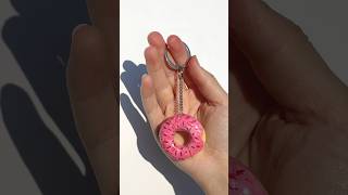 Cute Donut Keychain DIY Air dry clay Gift IDEA Cute Donut Keychain DIY Air dry clay Gift IDEA