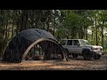 予想外の雨キャンプ｜のんびり楽しむ雨の日の過ごし方｜Camping in the Rain