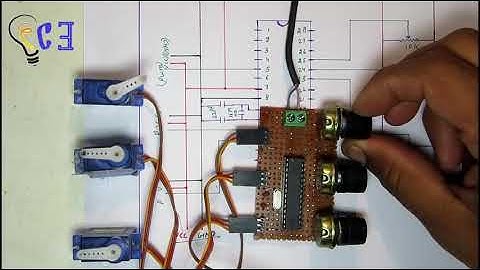 Servo Tester from AtMega328p-pu 3 channel | Creative Electronics |
