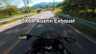 Kawasaki ZX-6R Exhaust Sound 🏍🔥 (AustinRACING : DE-CAT) 2024.05.18 #zx6r #AustinRacing #exhaust